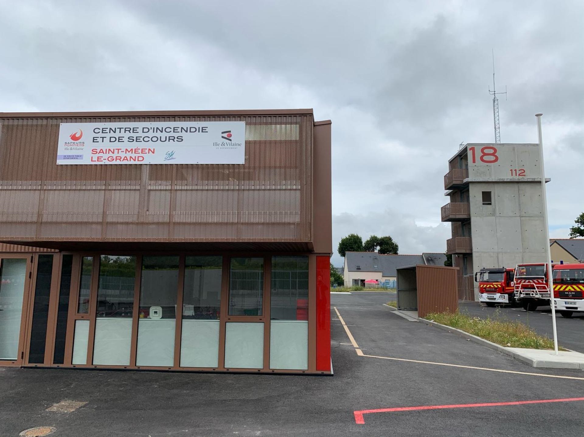 Caserne sapeurs pompiers St-méen-le-grand